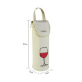 Wholesale High quality eco friendly reusable shopping tote bag canvas cotton  wine bag